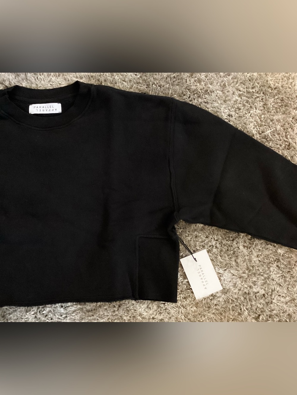 Hero Cropped Sweatshirt 🦸🏻‍♀️ (Black) 🖤